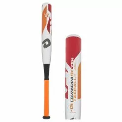 DeMarini CF Zen -13 USA Tee Ball Bat: WTDXUCT Grey, Orange, Red