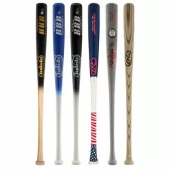 JustBats Pick Your Pack - Youth Wood 2-Pack - Silver Grey, Black, White, Brown, Red, Blue, Natural -BaseBallBat Sales Shop 7d81 09 21 34035 6 pack 5 l