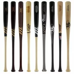 JustBats Pick Your Pack - Youth Wood 2-Pack - Gold Brown, Black, Natural, Maroon, Grey, Silver, White, Gold -BaseBallBat Sales Shop 8050 09 21 34151 9 pack 12 l