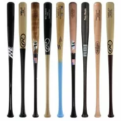 JustBats Pick Your Pack - Adult Wood 3-Pack - Gold Brown, Black, Grey, Natural, Gold, Blue, Red, Maroon, White, Navy, Green -BaseBallBat Sales Shop 8362 09 21 33468 9 pack 4 l