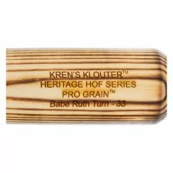 Kren Bat Co Kren Klouter HOF Series Babe Ruth Ash Wood Baseball Bat: KBR3 Natural -BaseBallBat Sales Shop 8725 08 21 kren klouter hof series babe ruth ash wood baseball bat kbr3 34571 4 l