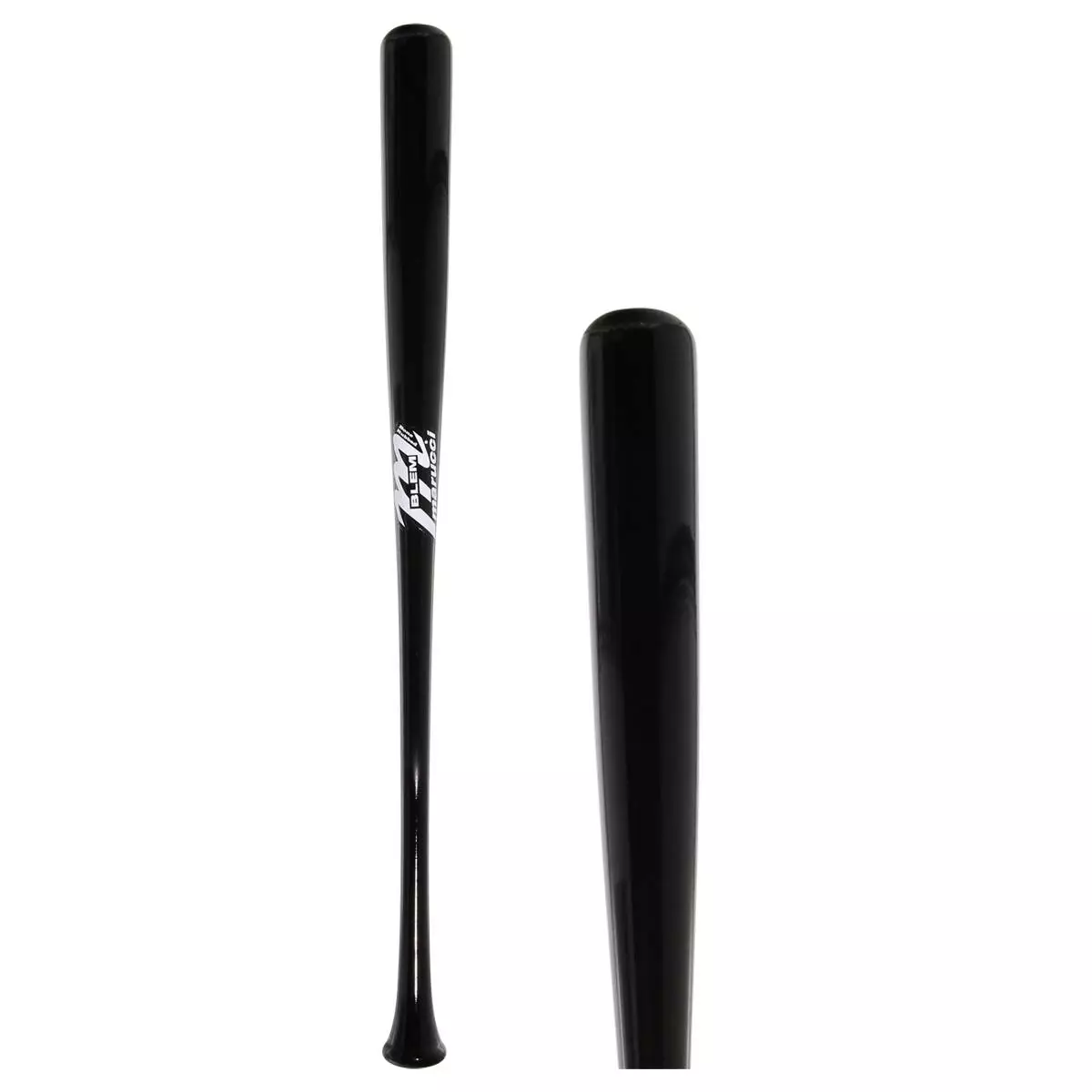 Marucci Maple Wood Baseball Bat: MCMBLEM Black Adult Black 3 Marucci Maple Wood Baseball Bat: MCMBLEM Black Adult Black