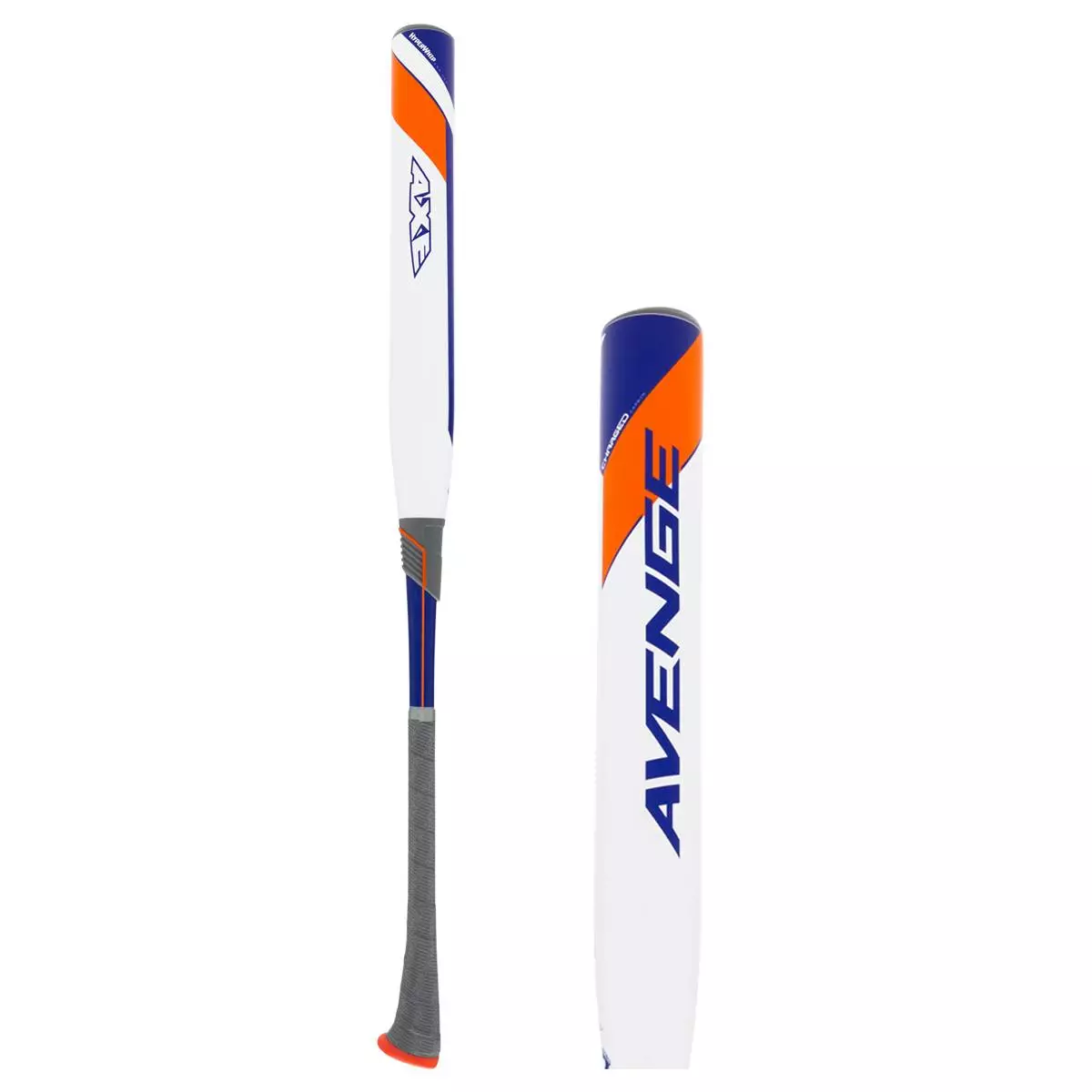 2022 Axe Avenge Senior Slow Pitch Softball Bat: L177J Blue, Orange, White 3 2022 Axe Avenge Senior Slow Pitch Softball Bat: L177J Blue, Orange, White
