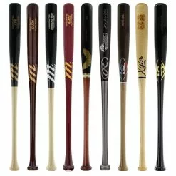 JustBats Pick Your Pack - Youth Wood 3-Pack - Gold Natural, Black, Maroon, Grey, Silver, White, Brown, Gold -BaseBallBat Sales Shop 95b2 12 21 35141 9 pack 9 l