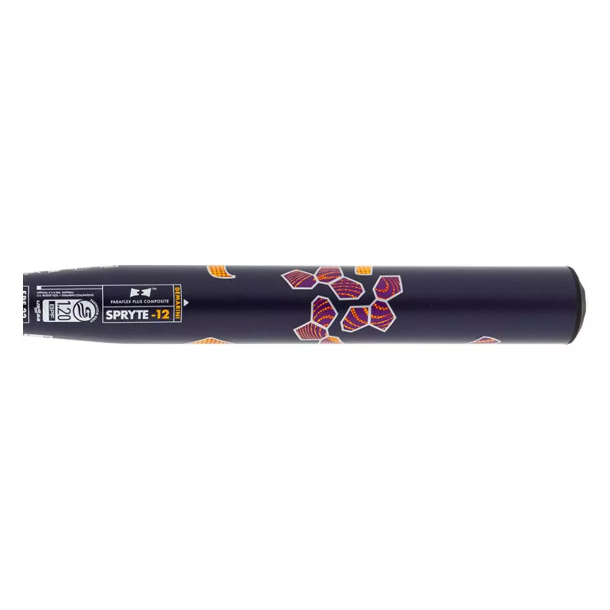 2022 DeMarini Spryte -12 Fastpitch Softball Bat: WTDXSPF22 Orange, Purple 5 2022 DeMarini Spryte -12 Fastpitch Softball Bat: WTDXSPF22 Orange, Purple - Image 3