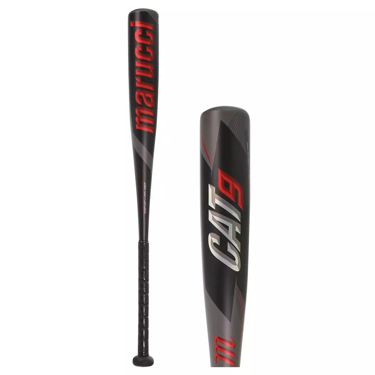 Marucci CAT9 -8 USSSA Baseball Bat: MSBC98 Black, Grey, Red 3 Marucci CAT9 -8 USSSA Baseball Bat: MSBC98 Black, Grey, Red