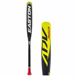 2022 Easton ADV 360 -5 USA Baseball Bat: YBB22ADV5 Red, Yellow, Navy