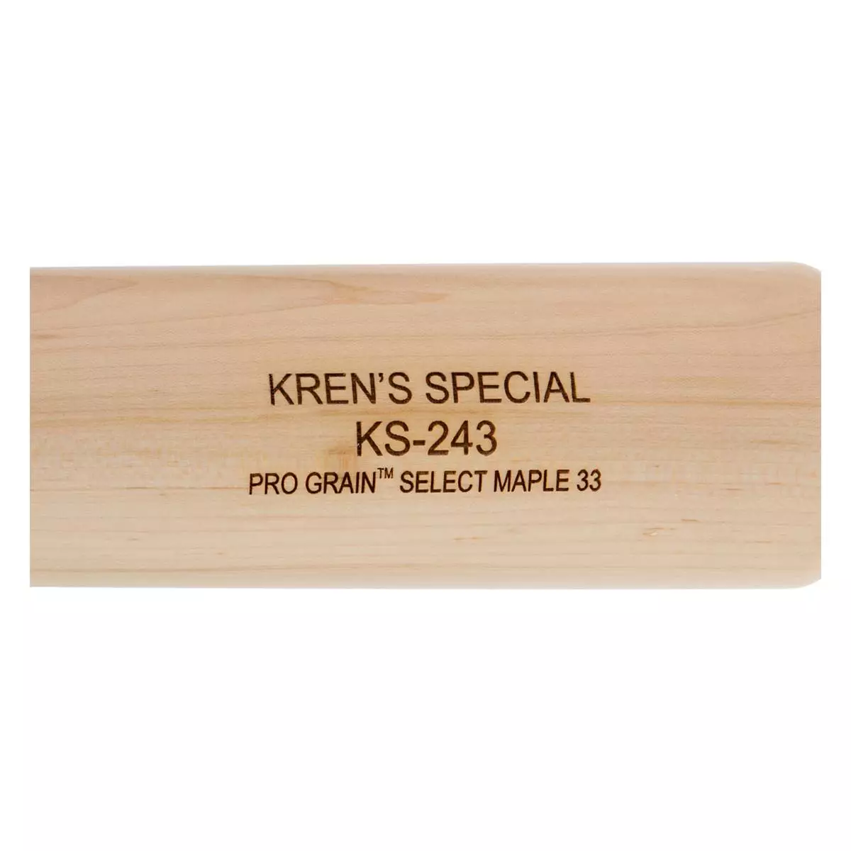 Kren Bat Co Kren Special Series 243 Maple Wood Baseball Bat: KS243M Natural, Navy 6 Kren Bat Co Kren Special Series 243 Maple Wood Baseball Bat: KS243M Natural, Navy - Image 4