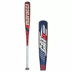 Marucci CAT9 Pastime -8 USSSA Baseball Bat: MSBC98A Blue, Red, White