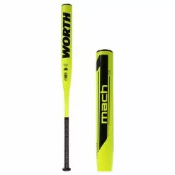 Worth Mach 1 Cobra Jet 428 13.5" XXL USSSA 240 Slow Pitch Softball Bat: WM21MU Yellow, Black