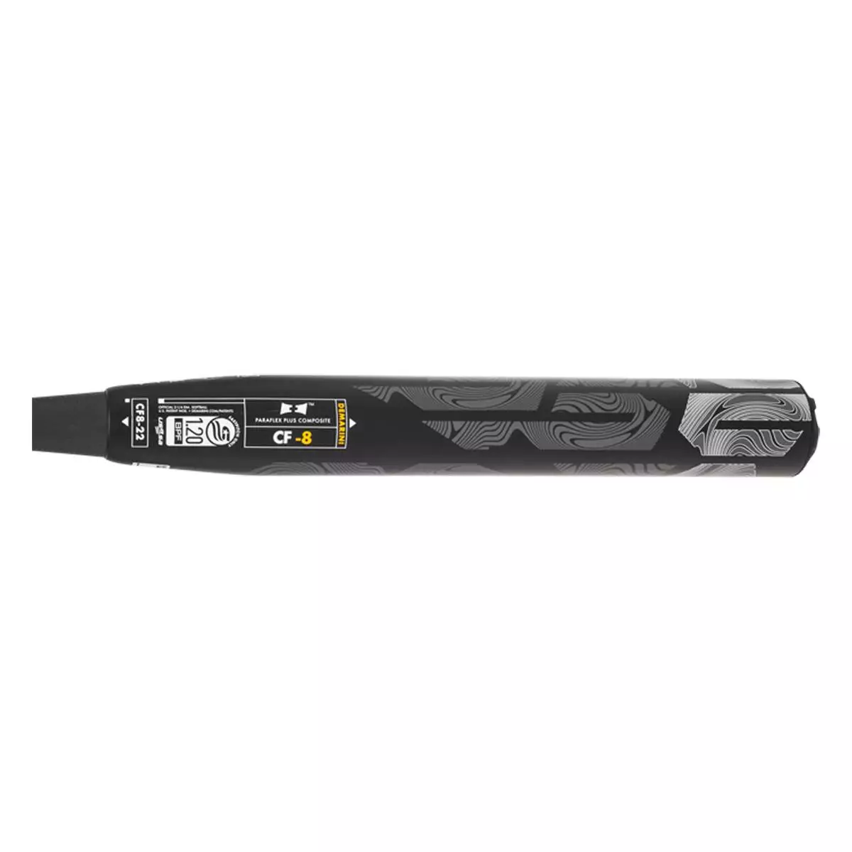 2022 DeMarini CF -8 Fastpitch Softball Bat: WTDXCF822 Black, Gold, Grey 5 2022 DeMarini CF -8 Fastpitch Softball Bat: WTDXCF822 Black, Gold, Grey - Image 3