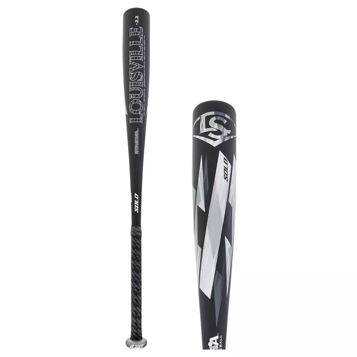 2022 Louisville Slugger Solo -11 USA Baseball Bat: WBL2537010 Black, Grey, Silver 3 2022 Louisville Slugger Solo -11 USA Baseball Bat: WBL2537010 Black, Grey, Silver