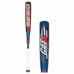 Marucci CAT9 Composite Pastime -8 USSSA Baseball Bat: MSBCCP98A Blue, Red, White