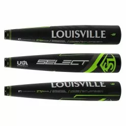 Louisville Slugger Select -8 USA Baseball Bat: WTLUBS7B820 Black, Green -BaseBallBat Sales Shop bbf9 07 19 31781 1 l