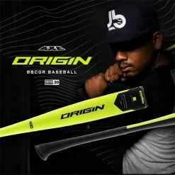 Axe Origin BBCOR Baseball Bat: L132G Black, Yellow