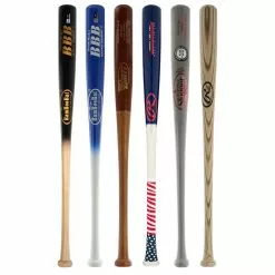 JustBats Pick Your Pack - Youth Wood 3-Pack - Silver Grey, Black, White, Brown, Red, Blue, Natural -BaseBallBat Sales Shop bdba 09 21 34036 6 pack 4 l