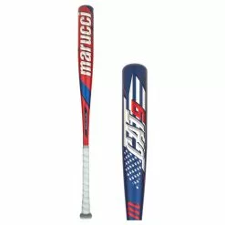 Marucci CAT9 Pastime BBCOR Baseball Bat: MCBC9A Blue, Red, White