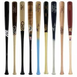 JustBats Pick Your Pack - Adult Wood 2-Pack - Gold Brown, Black, Grey, Natural, Gold, Blue, Red, Maroon, White, Navy, Green -BaseBallBat Sales Shop c49a 10 21 33469 9 pack 14 l