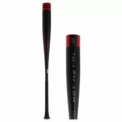 Mizuno Hot Metal BBCOR Baseball Bat: BB21HM Black, Red