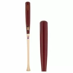 M^Powered H2TC™ Pro Maple Wood Baseball Bat: H2TCI13 Maroon, Natural