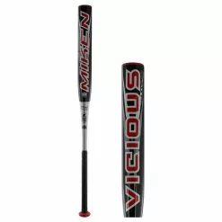 Miken Vicious 13" End Loaded Dual Stamp Slow Pitch Softball Bat: MPAV19 Black, Red