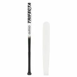 BamBooBat Trifecta Wood Slow Pitch Softball Bat: TRI-HBBW Black, White