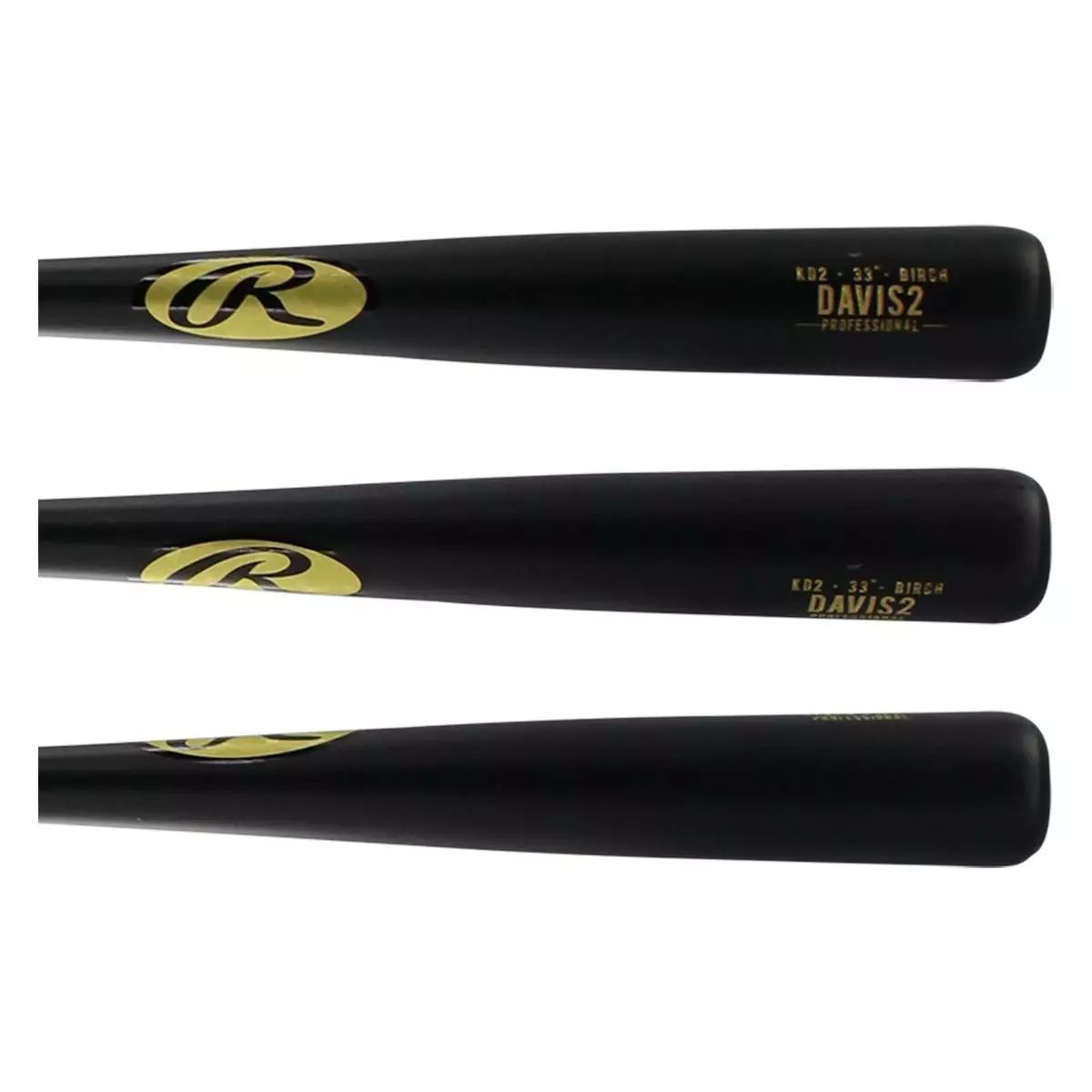 Rawlings Pro Label Khris Davis Birch Wood Baseball Bat: KD2PL Black 4 Rawlings Pro Label Khris Davis Birch Wood Baseball Bat: KD2PL Black - Image 2