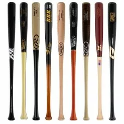 JustBats Pick Your Pack - Adult Wood 3-Pack - Gold Brown, Black, Grey, Natural, Gold, Blue, Red, Maroon, White, Navy, Green -BaseBallBat Sales Shop de0a 11 21 33468 9 pack 18 l