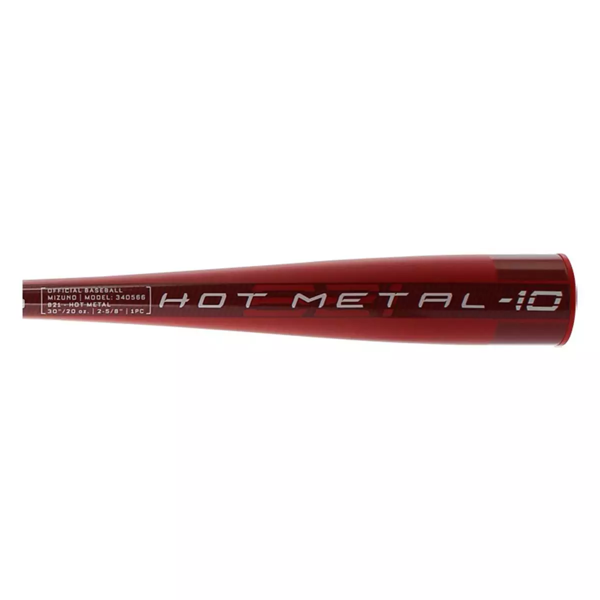 2021 Mizuno Hot Metal -10 USA Baseball Bat: YBB21HM10 Red 5 2021 Mizuno Hot Metal -10 USA Baseball Bat: YBB21HM10 Red - Image 3