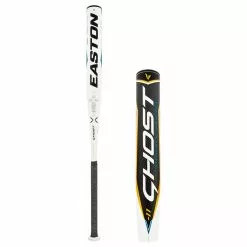 2022 Easton Ghost Double Barrel -11 Fastpitch Softball Bat: FP22GH11 Gold, White, Grey, Teal