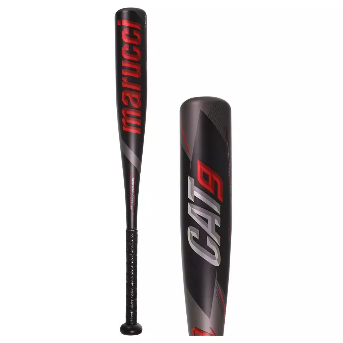 Marucci CAT9 -10 Junior Big Barrel Baseball Bat: MJBBC9 Black, Grey, Red 3 Marucci CAT9 -10 Junior Big Barrel Baseball Bat: MJBBC9 Black, Grey, Red