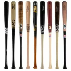 JustBats Pick Your Pack - Adult Wood 2-Pack - Gold Brown, Black, Grey, Natural, Gold, Blue, Red, Maroon, White, Navy, Green -BaseBallBat Sales Shop e919 11 21 33469 9 pack 18 l