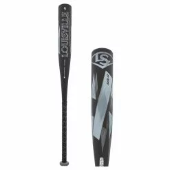 2022 Louisville Slugger Solo -8 USSSA Baseball Bat: WTLSLS6X0822 Black, Grey, Silver