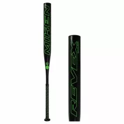 Miken Rev-Ex 14" Maxload USA Slow Pitch Softball Bat: MREV21 Black, Green