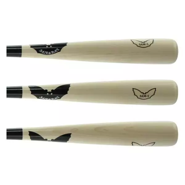 Sam Bat Maple Wood -5 Baseball Bat: Sam-5 Black, Natural 4 Sam Bat Maple Wood -5 Baseball Bat: Sam-5 Black, Natural - Image 2