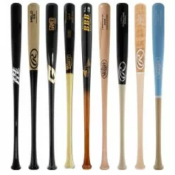 JustBats Pick Your Pack - Adult Wood 2-Pack - Gold Brown, Black, Grey, Natural, Gold, Blue, Red, Maroon, White, Navy, Green -BaseBallBat Sales Shop f796 12 21 33469 9 pack 25 l