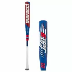 Marucci CAT9 Composite Pastime BBCOR Baseball Bat: MCBCCP9A Blue, Red, White