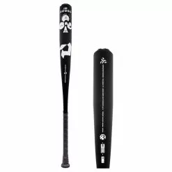 2022 DeMarini The Goods ONE BBCOR Baseball Bat: WTDXGOC22 Black, Grey, White