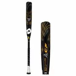 DeMarini CF BBCOR Baseball Bat: WTDXCBC20 Black, Gold