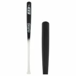 BamBooBat Bamboo Wood Youth Baseball Bat: YHWBB100D Black, White
