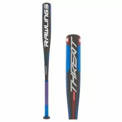 2022 Rawlings Threat -12 USA Baseball Bat: US1T12 Blue, Grey, Red