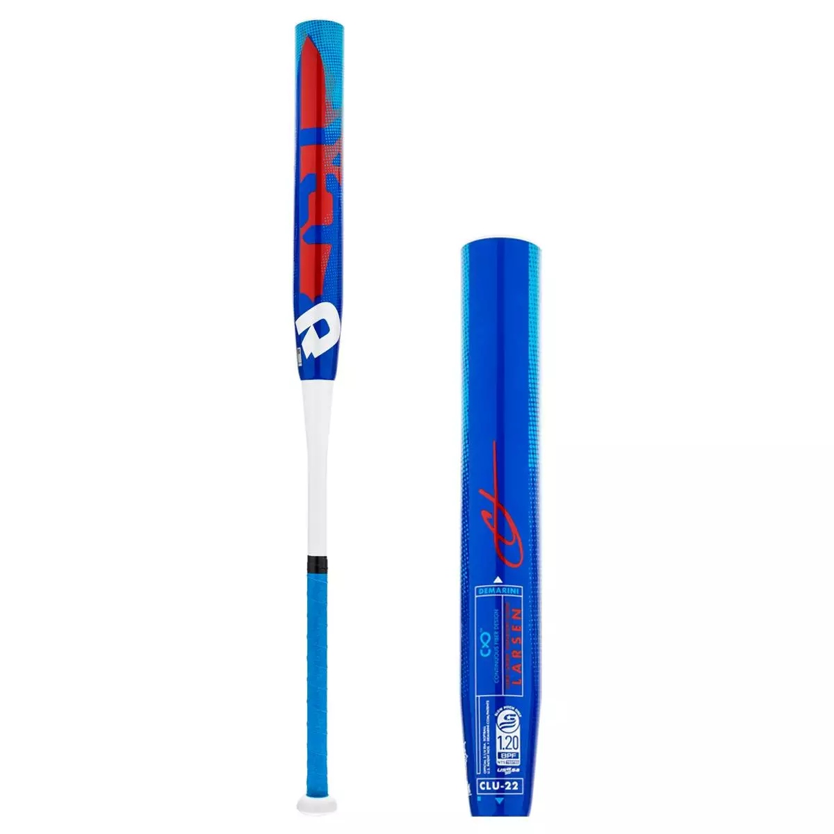 2022 DeMarini Nautalai Chris Larsen 12" Endload USSSA 240 Slow Pitch Softball Bat: WTDXCLU22 Blue, Red, White 3 2022 DeMarini Nautalai Chris Larsen 12" Endload USSSA 240 Slow Pitch Softball Bat: WTDXCLU22 Blue, Red, White